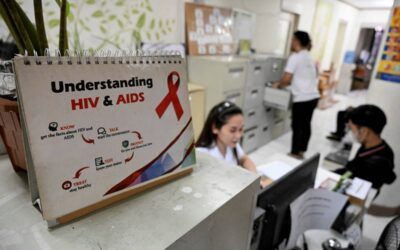 In this photo taken on May 10, 2023, show a patient waiting in line at a social hygiene clinic in Quezon City, Metro Manila. The spread of HIV has drastically slowed down in many parts of the world since the epidemic’s peak in 1995. But in the Philippines, infections have been rising steeply for over a decade – this year, around 50 people are diagnosed with HIV daily, compared to only four a day in 2010. (Photo by JAM STA ROSA / AFP) / TO GO WITH STORY: Philippines-health-virus-HIV, by Lucille SODIPE