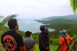 A team from the Civil Aviation Authority of the Philippines check possible sites for an airport in Dinagat Islands province last November 28-29, 2023.  PHOTO FROM REP. ECLEO'S OFFICE