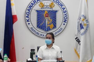 060722_DepEd-DEJUAN- Vice-President and Department of Education Sec. Sara Z Duterte, leads the budget review of the Department of Education, at the OFfice of the Secreatary Conference Room at the Head OFfice of the DepED at Pasig CIty, July 6 2022. DepEd and its attached agencies received a P629. 8 billion budget for its National Expenditure Program for 2022, 6% higher than its P595 billion budget in 2021 to primarily support the expansion of safe face-to-face classes. (PHOTO BY: MIKE DE JUAN)