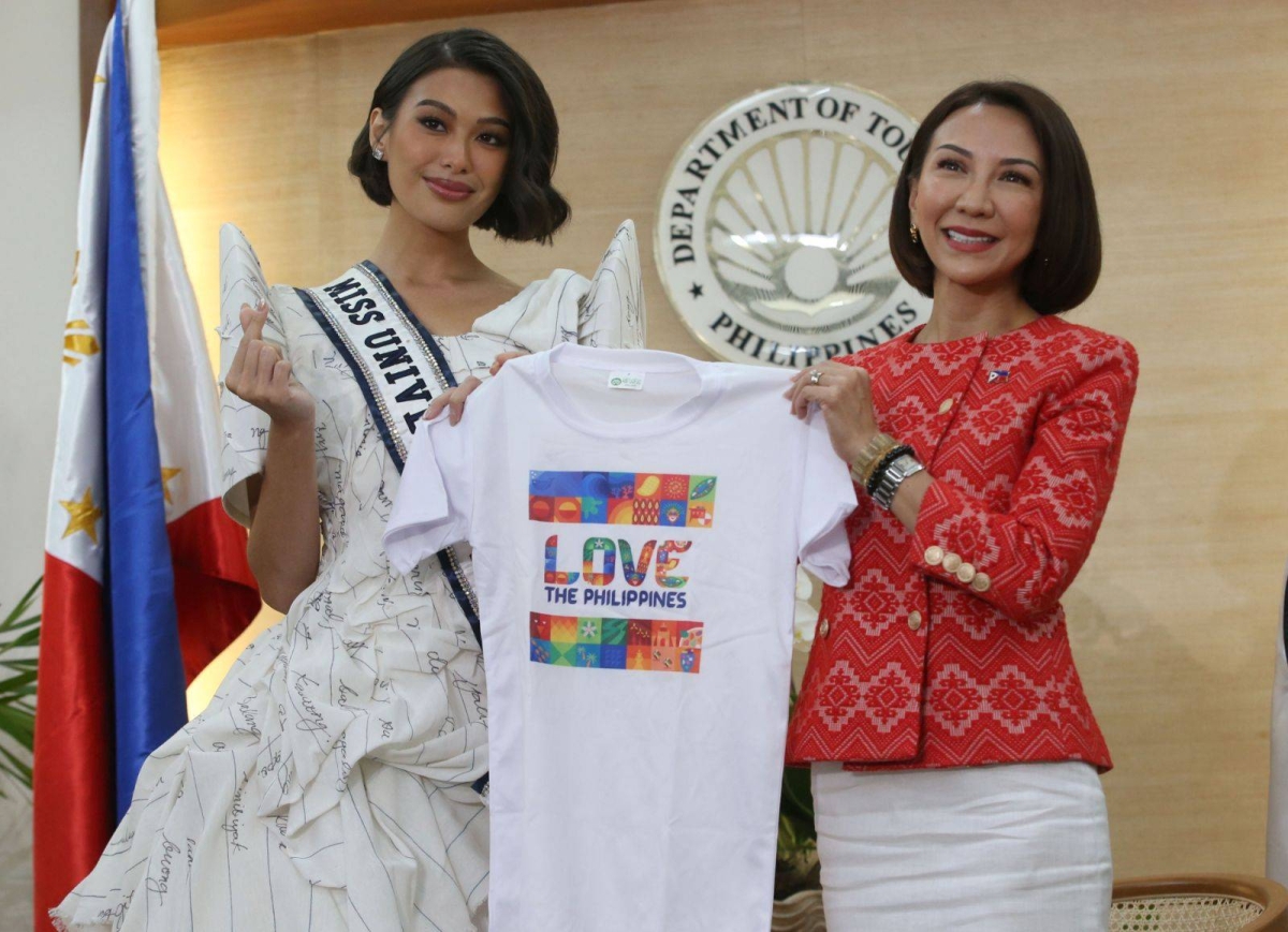 Miss Universe Philippines 2023 Michelle Marquez Dee was named as the country’s newest tourism ambassador during a courtesy call on Tourism Secretary Christina Garcia-Frasco. PHOTOS BY RENE H. DILAN