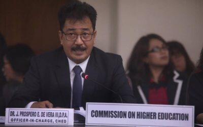 Photo by RUY L. MARTINEZ-pt2/news_aug/08_10/090818_ched1_martinez-Commission on Higher Education OIC Dr. Prospero De Vera on Thursday, defends the CHED proposed budget for 2019 at the House committee on appropriations hearing.