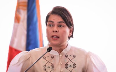 Duterte Urged to Engage in Peace Talks with Communist Rebels Vice President and Education Secretary Sara Duterte and Jose Ma. 'Joey' Concepcion 3rd, founder of the Philippine Center for Entrepreneurship Foundation, Inc., sign a memorandum of agreement at the GoNegosyo anniversary at the Manila Polo Club in Makati City, on Monday evening, Nov. 27, 2023. PHOTOS BY J. GERARD SEGUIA
