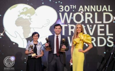 Philippines Receives Four Major Travel Awards at World Travel Awards 2023 Department of Tourism Undersecretary Shahlimar Hofer Tamano and Assistant Secretary Rica Bueno received the Philippines' four awards from the World Travel Awards in a ceremony held in Dubai. PHOTO FROM DOT CENTRAL OFFICE