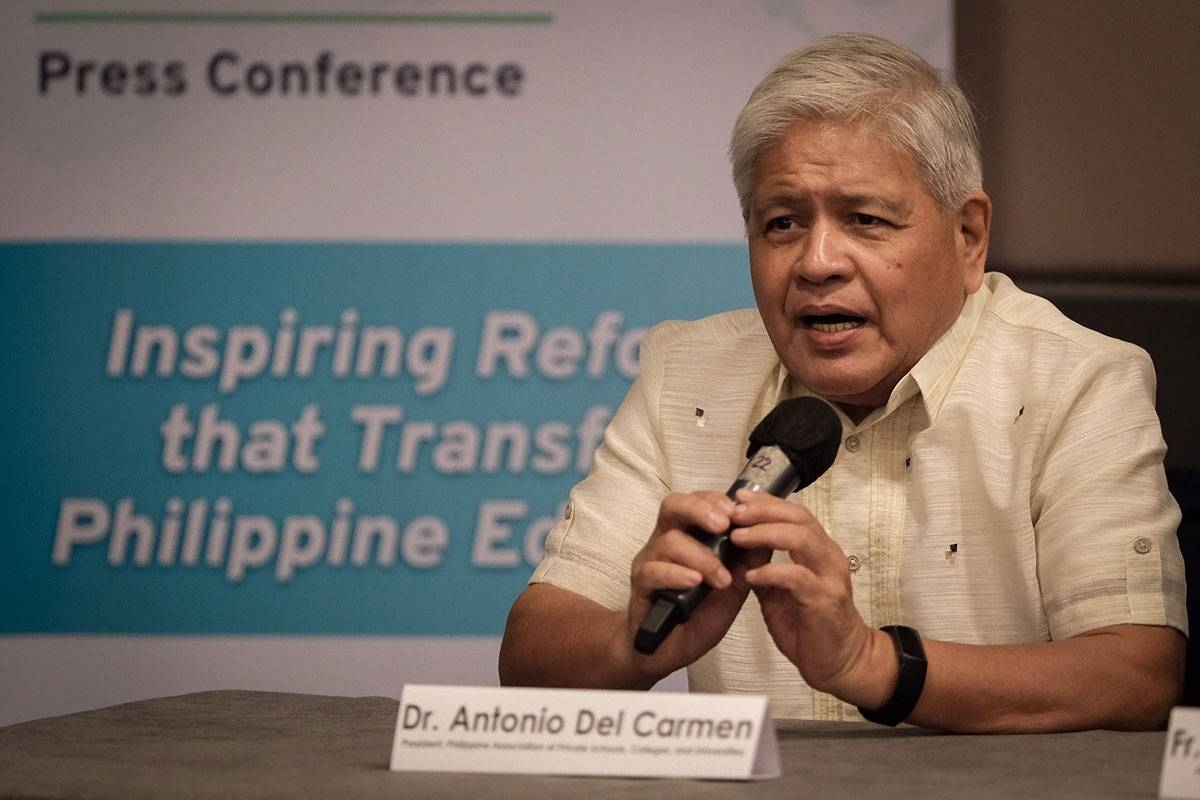 Philippine Association of Private Schools, Colleges and Universities (Papsu) President Antonio del Carmen PHOTOS BY J. GERARD SEGUIA