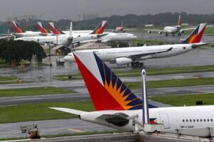 Philippine Airlines planes at the Ninoy Aquino International Airport. TMT FILE PHOTO