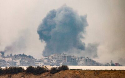 Filipinos Remain in Gaza Amidst Israeli-Palestinian Conflict A pictured taken in southern Israel near the border with the Gaza Strip on December 5, 2023, shows smoke billowing following Israeli bombardment amid continuing battles between Israel and the militant group Hamas. Israel pressed on with its expanded ground operation against Hamas in the Gaza Strip, following the expiry of a seven-day truce on Friday, after which fighting resumed. Hamas militants from Gaza launched an unprecedented attack on southern Israel on October 7, killing about 1,200 people, mostly civilians, and taking around 240 hostages, according to Israeli officials. (Photo by Menahem KAHANA / AFP)