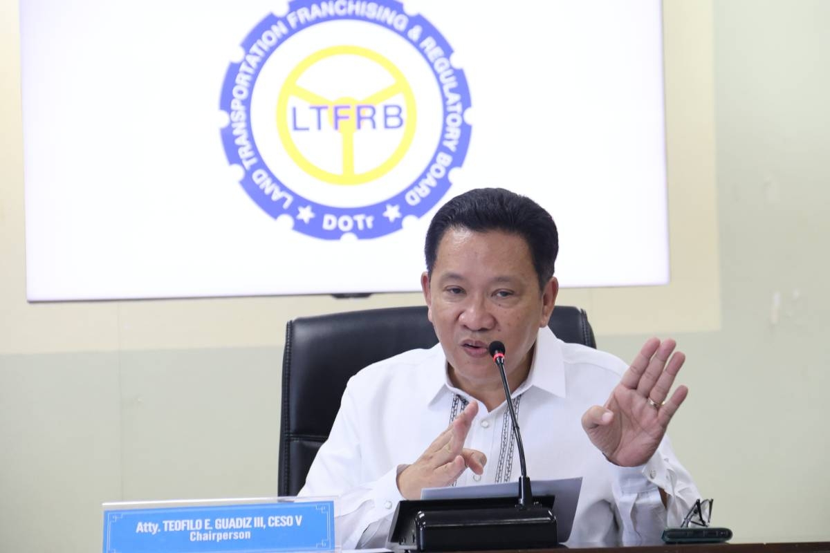 LTFRB Chairman Teofilo Guadiz lll