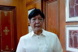 President Ferdinand Marcos Jr. Screengrab from President Marcos video message.