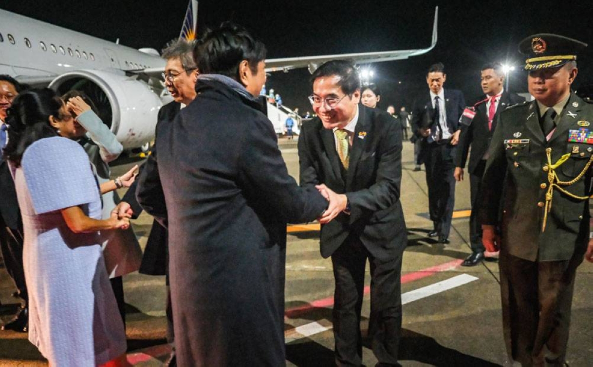 President Ferdinand Romualdez Marcos Jr. with the Philippine delegation arrives at Haneda Airport, Tokyo, Japan on Friday, December 15, 2023 at 7:13pm (Tokyo time) to participate at the Commemorative Summit for the 50th Year of Association of Southeast Asian Nations (ASEAN)-Japan Friendship and Cooperation on 15-18. Photos by Yummie Dingding/ PPA POOL