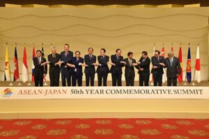 Leaders of Asean-member nations (from left) Philippine President Ferdinand Marcos Jr., Singapore's Prime Minister Lee Hsien Loong, Thailand Prime Minister Srettha Thavisin, Vietnam's Prime Minister Pham Minh Chinh, Indonesian President Joko Widodo, Japanese Prime Minister Fumio Kishida, Laos's Prime Minister Sonexay Siphandone, Brunei's Sultan Hassanal Bolkiah and Prince Abdul Mateen, Cambodia's Prime Minister Hun Mamet, Malaysia's Prime Minister Anwar Ibrahim, East Timor's Prime Minister Kay Rala Xanana Gusmao pose for a group photo prior to their talks session of the Japan-AseanFriendship and Synergy 50th anniversary Special Personal Consultant Talks in Tokyo on December 17, 2023. PHOTO BY DAVID MAREUIL / POOL / AFP
