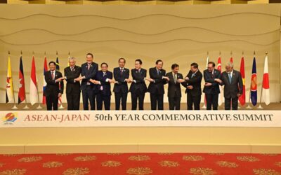 Leaders of Asean-member nations (from left) Philippine President Ferdinand Marcos Jr., Singapore's Prime Minister Lee Hsien Loong, Thailand Prime Minister Srettha Thavisin, Vietnam's Prime Minister Pham Minh Chinh, Indonesian President Joko Widodo, Japanese Prime Minister Fumio Kishida, Laos's Prime Minister Sonexay Siphandone, Brunei's Sultan Hassanal Bolkiah and Prince Abdul Mateen, Cambodia's Prime Minister Hun Mamet, Malaysia's Prime Minister Anwar Ibrahim, East Timor's Prime Minister Kay Rala Xanana Gusmao pose for a group photo prior to their talks session of the Japan-AseanFriendship and Synergy 50th anniversary Special Personal Consultant Talks in Tokyo on December 17, 2023. PHOTO BY DAVID MAREUIL / POOL / AFP