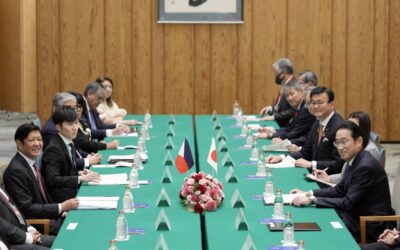 President Ferdinand Marcos Jr. (left) attends a bilateral meeting with Japan's Prime Minister Fumio Kishida (right), on the sidelines of the Asean-Japan Summit, at the prime minister's official residence in Tokyo on December 17, 2023. AFP PHOTO