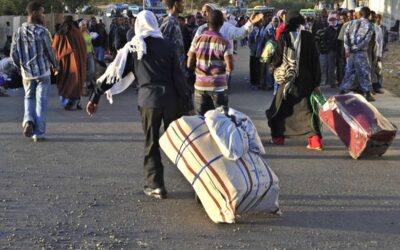 Highlights of 2023: Migration, Mega-Fines, and Barbie A picture taken on December 10, 2013 shows Ethiopian immigrants returning from Saudi Arabia arriving at Addis Ababa’s Bole International Airport. The number of migrants reaching Saudi Arabia appears to have declined in recent months, several smugglers told AFP, though it is unclear if that is because fewer Ethiopians are trying to cross or because they don't make it.
JENNY VAUGHAN / AFP
