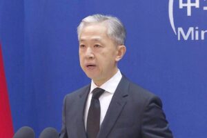 China’s Ministry of Foreign Affairs (MoFA) spokesman Wang Wenbin. AFP Photo