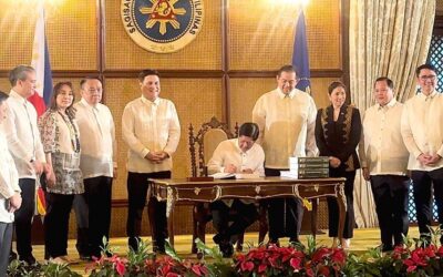 President Marcos Vetoes Two Budget Provisions SIGNED President Ferdinand Marcos Jr. signs into law the national budget for 2024. CONTRIBUTED PHOTO