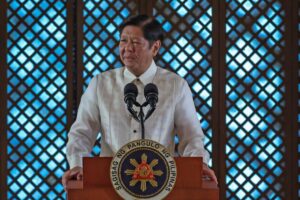 President Ferdinand Marcos Jr. signs into law the General Appropriations Act (GAA) of 2024 or the national budget at the Ceremonial hall of the Malacañan Palace on Wednesday, Dec. 20, 2023. PHOTO BY KJ ROSALES/PPA POOL