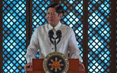 President Ferdinand Marcos Jr. signs into law the General Appropriations Act (GAA) of 2024 or the national budget at the Ceremonial hall of the Malacañan Palace on Wednesday, Dec. 20, 2023. PHOTO BY KJ ROSALES/PPA POOL