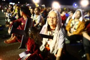 Thousands of devotees of the Black Nazarene join the ‘Walk of Faith’ procession that started after a midnight mass at the Quirino Grandstand and ended at Quiapo Church on January 8, 2023. The procession replaced the Traslacion, a huge event traditionally participated in by millions of people. The annual event had been cancelled since the Covid-19 pandemic hit.
PHOTOS BY MIKE ALQUINTO