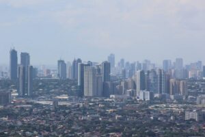 This photo taken from Cloud 9 in Antipolo City on January 30, 2022 shows the Metro Manila skyline. FILE PHOTO