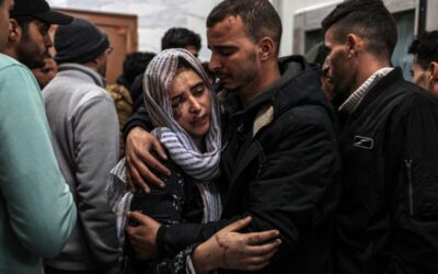 NEVERENDING MOURNING Relatives of Palestinians killed during Israeli strikes mourn at the EU hospital in the city of Khan Younis in the southern Gaza Strip on Thursday, Dec. 21, 2023, as their bodies are transported for burial in the city of Rafah. AFP PHOTO