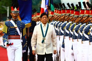 President Ferdinand Marcos Jr., as commander-in-chief, leads the celebration of the 88th anniversary of the Armed Forces of the Philippines at Camp Aguinaldo in Quezon City on Thursday, Dec. 21, 2023. Also present were AFP Chief Romeo Brawner Jr. and Defense Secretary Gilbert Teodoro.
PHOTOS BY MIKE ALQUINTO