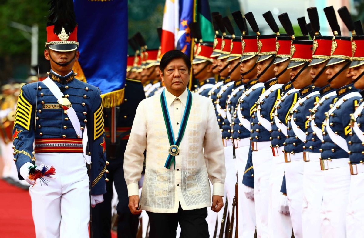 President Ferdinand Marcos Jr., as commander-in-chief, leads the celebration of the 88th anniversary of the Armed Forces of the Philippines at Camp Aguinaldo in Quezon City on Thursday, Dec. 21, 2023. Also present were AFP Chief Romeo Brawner Jr. and Defense Secretary Gilbert Teodoro.
PHOTOS BY MIKE ALQUINTO