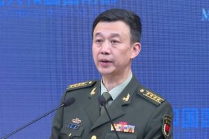 Chinese Defense Ministry spokesman Senior Colonel Wu Qian. AFP Photo