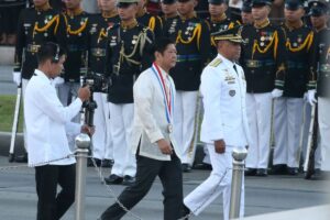 President Ferdinand R. Marcos Jr. joins the nation in paying tribute to the national hero in a ceremony at Rizal Park, City of Manila, on Saturday, December 30, 2023, in observance of the 127th anniversary of the martyrdom of Dr. Jose P. Rizal. Joining the Chief Executive in the occasion are NHCP Chairman Emmanuel Calairo and Armed Forces of the Philippines (AFP) Chief of Staff General Romeo Brawner Jr. PHOTO BY: RENE H. DILAN
