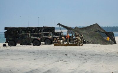 New Developments in the West Philippine Sea Dispute U.S. military personnel test their anti-aircraft (Avenger Missile System, Stinger) and anti-missile (Patriot surface-to-air missile system) assets at Naval Station Leovigildo Gantioqui in San Antonio, Zambales, Tuesday. PHOTO BY J. GERARD SEGUIA