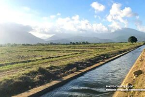 FREE FLOW One of the rehabilitated irrigation canals. PHOTO COURTESY OF NATIONAL IRRIGATION ADMINISTRATION