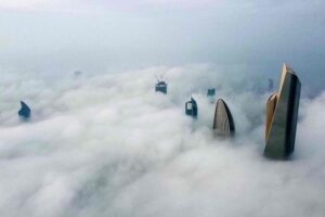 Al Hamra Tower shows a view of Kuwait City under heavy fog 17e48dd1165 large
