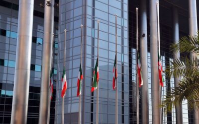 Kuwait Mourns the Death of Amir Sheikh Nawaf Al-Ahmad Al-Jaber Al-Sabah Flags