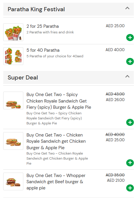 burger king paratha king 