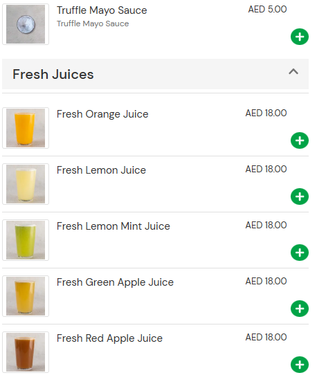 Fresh Juices