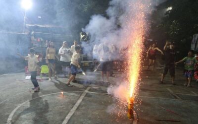 Decrease in Fireworks-Related Injuries During Holidays Family's enjoy welcoming 2024 in Malabon. PHOTO BY RENE H. DILAN