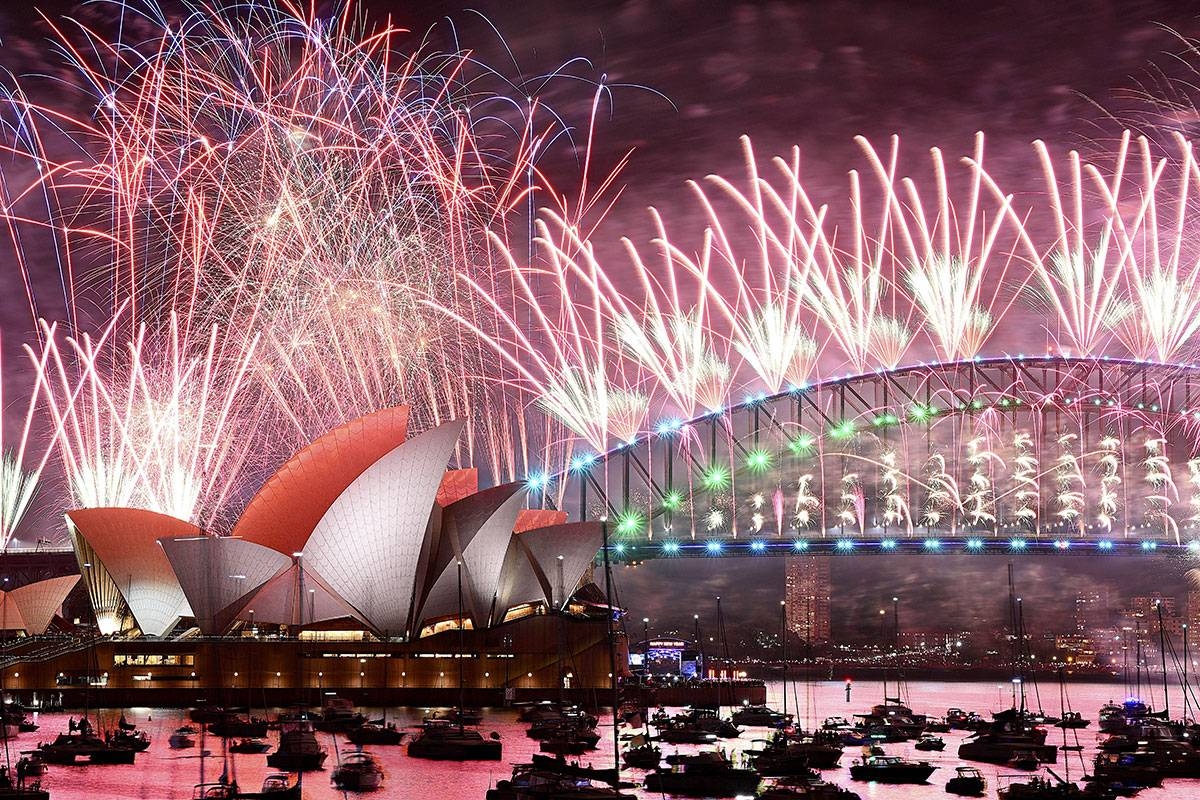 Light show Fireworks explode over the Sydney Opera House and on the Harbor Bridge as part of New Year’s Eve celebrations in Sydney, Monday, Jan. 1, 2024. AP PHOTO