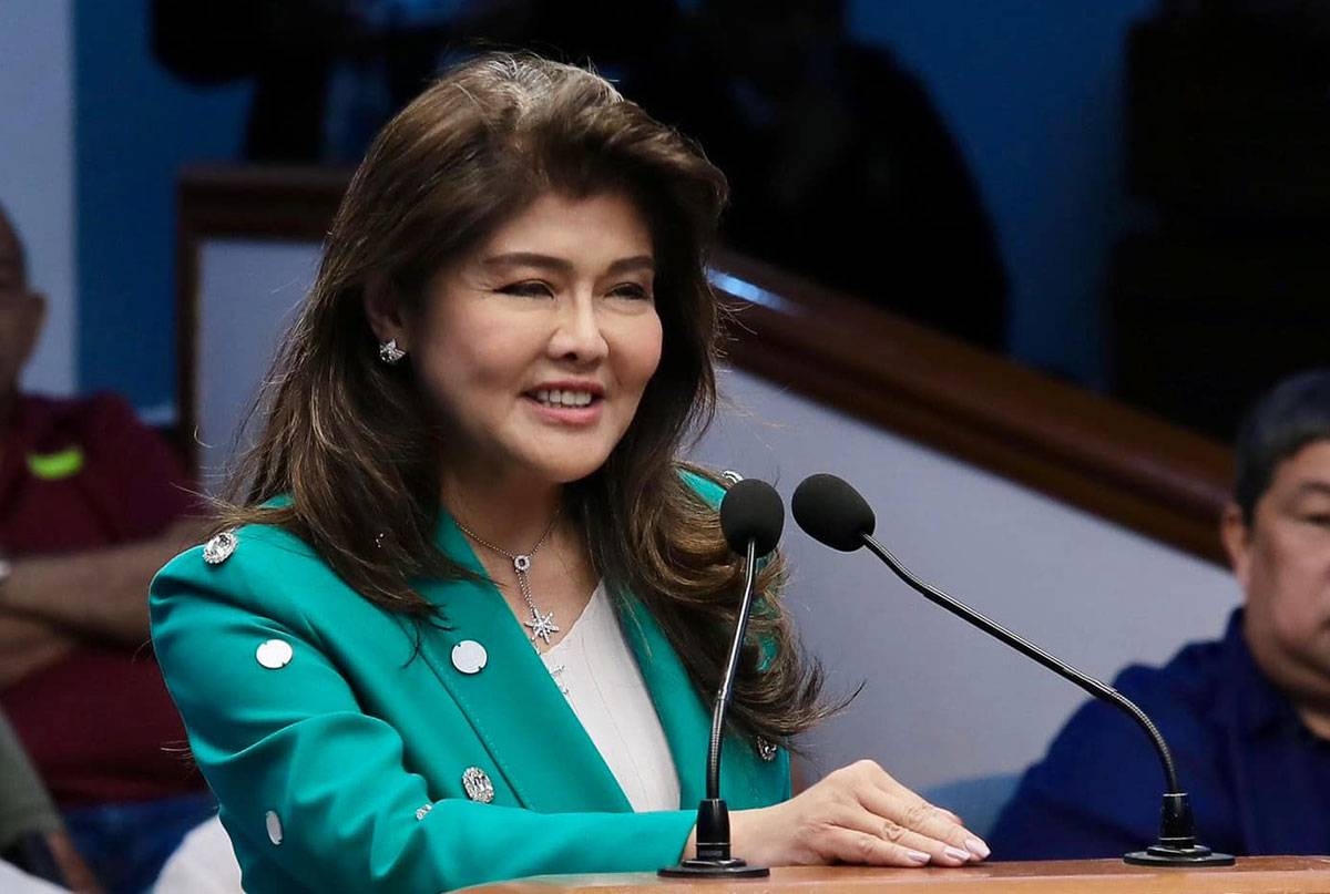 Sen. Maria Josefa Imelda “Imee” Marcos Photo fromn Senate Social Media Unit