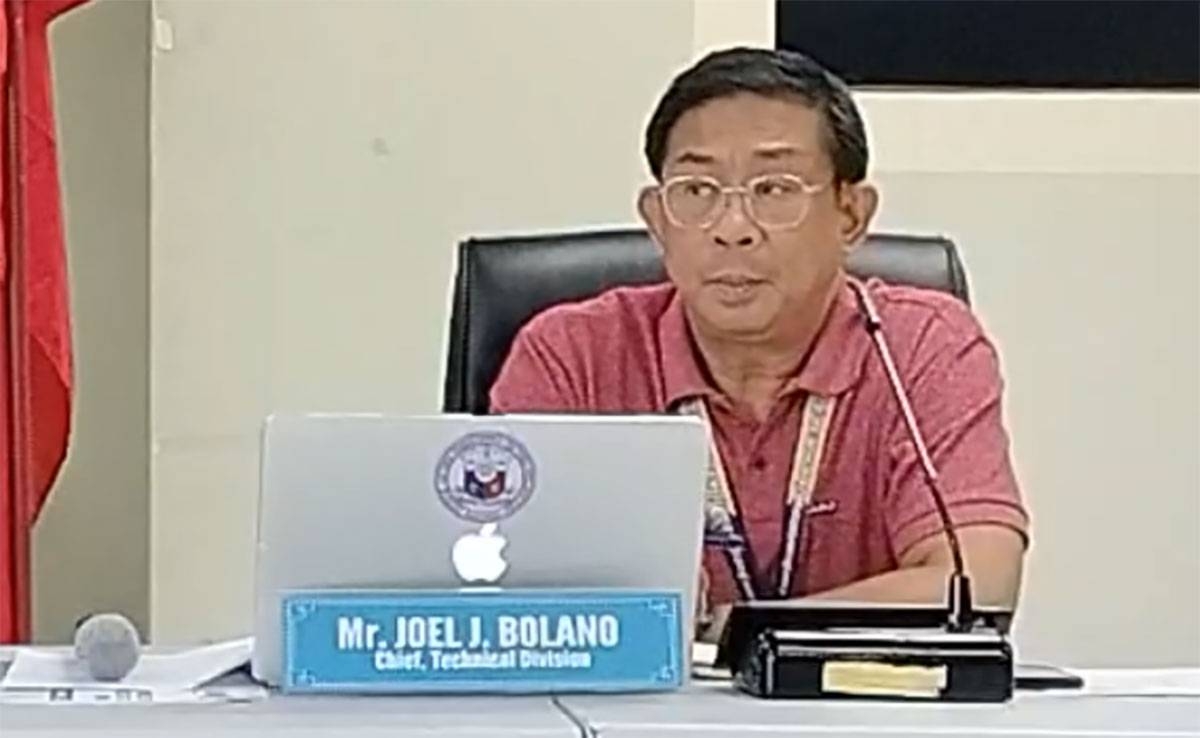Joel Bolano, LTFRB technical division chief. screengrab from LTFRB media briefing