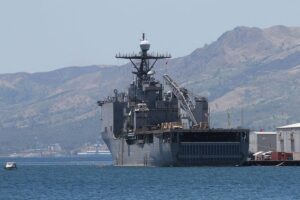 In this file photo shows US Navy ships and air assets are seen around the Subic Bay Freeport harbor area for Balikatan 2022. PHOTO BY J. GERARD SEGUIA