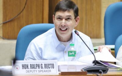 House of Representatives Deputy Speaker and Batangas Rep. Ralph Recto. Photo from House of Representatives of the Philippines Fb Page