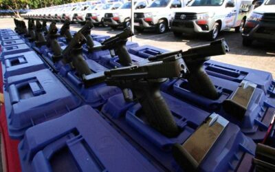 PNP Enhances Capabilities with New Equipment The Philippine National Police presents newly procured firearms and equipment in Camp Crame in Quezon City on Monday, January 15, 2024. PHOTOS BY ISMAEL DE JUAN