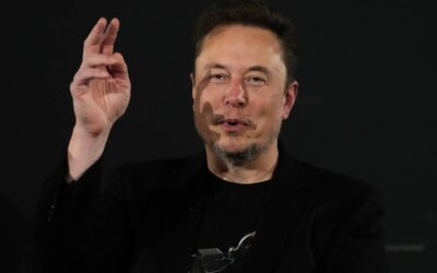 The Possibility of a Trillionaire Emerges in the Next Decade Elon Musk, owner of social media platform X, gestures during an event with Britain's Prime Minister Rishi Sunak in London on Nov. 2, 2023. AP PHOTO