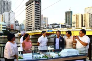 President Ferdinand Marcos Jr., with First Lady Liza Araneta-Marcos, leads the opening of the 'Pasig Bigyang Buhay Muli' (Pasig River Urban Development project) in Manila, on Jan. 17, 2024. On hand to welcome the President were Department of Human Settlements and Urban Development Secretary Jose Rizalino "Jerey" Acuzar, Interior and Local Government Secretary Benhur Abalos, Department of Environment and Natural Resources Secretary Maria Antonia ‘Toni’ Yulo-Loyzaga,  Metropolitan Manila Development Authority Chairman Romando Artes and Manila Mayor Honey Lacuna-Pangan. A view of the scale model of the project followed the opening. PHOTOS BY MIKE ALQUINTO