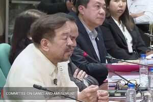 PCSO General Manager Melquiades Robles explained the additional prizes during the continuation of the Senate hearing of the Committee on Games and Amusements on Thursday. Screengrab from Senate hearing of the Committee on Games and Amusements