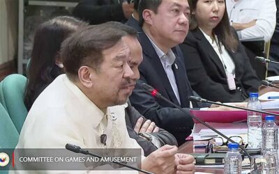 PCSO General Manager Melquiades Robles explained the additional prizes during the continuation of the Senate hearing of the Committee on Games and Amusements on Thursday. Screengrab from Senate hearing of the Committee on Games and Amusements