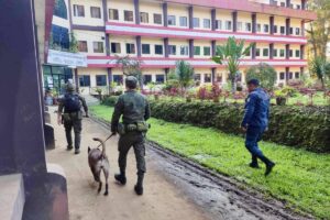 SAFE AND SECURE The main campus of Mindanao State University in Marawi City conducts a second round of sweeping operations in coordination with government security forces on Saturday, Dec. 9, 2023, as part of its ongoing commitment to maintain a safe and secure learning and working environment. A bomb exploded at the school’s gymnasium on December 3, killing at least four people. PHOTO FROM MSU FACEBOOK ACCOUNT