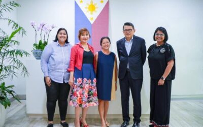 Go Negosyo Supports First Lady’s LAB Program to Bring Primary Services Closer to Filipinos COLLABORATION First Lady Liza Araneta-Marcos (center) with (from left) Go Negosyo Executive Director Mina Akram,
Go Negosyo mentor and former Philippine Commission on Women chairperson Myrna Yao, Go Negosyo founder Joey Concepcion, and Go
Negosyo Senior Adviser Josephine Romero. CONTRIBUTED PHOTO