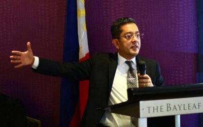 Signature Sheets and the Need for Amending PI Rules Commission on Elections (Comelec) Chairman George Erwin Garcia delivers his keynote message during a forum on political parties and elections organized by the Political Participation for Greater Electoral Integrity held in Manila on Wednesday, Nov. 22, 2023. PHOTO BY MIKE ALQUINTO