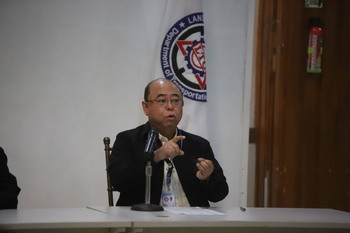 Land Transportation Office chief Vigor Mendoza II said they are working double time to integrate the new IT system with the old system in order to avoid technical glitches that disrupt LTO services. He held a press briefing on Monday, October 23, 2023.
PHOTO BY JOHN ORVEN VERDOTE