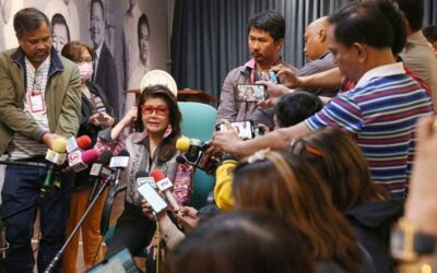‘CRACKS’ IN UNITEAM Sen. Maria Josefa Imelda ‘Imee’ Marcos discloses in a press conference at the Senate on Wednesday, Jan. 31, 2024, that there were ‘cracks’ in the UniTeam, the political party of President Ferdinand Marcos Jr. and Vice President Sara Duterte in the 2022 national elections. Senator Marcos, however, said that these cracks were more evident with the people below the President and vice president, whom she said still maintained a ‘good relationship.’ PHOTO BY RENE H. DILAN